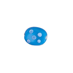 Dotted Candy Frosted Glass Beads 4105