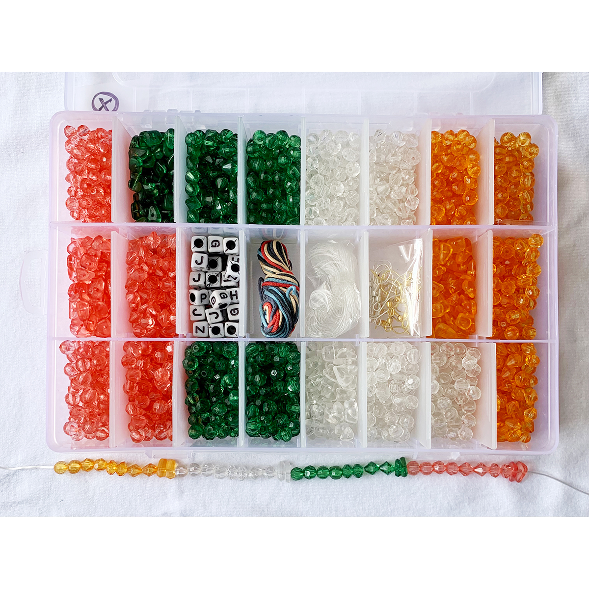 Item No. X 6mm Acrylic faceted Beads for DIY and Jewelry Kit {24 compartment Set}