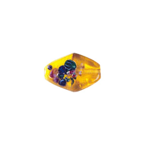 2 tone spotted Glass Beads 4194
