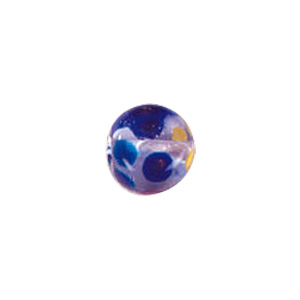 2 tone spotted Glass Beads 4197