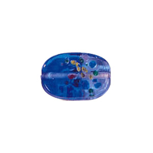 2 tone spotted Glass Beads 4203
