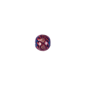 Gold band w or swirly design Lampworked Glass Beads 4208