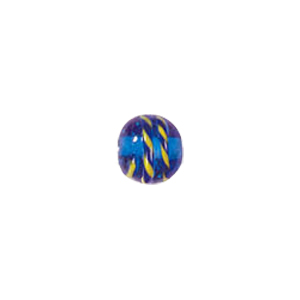 Twisted stripes raised Lamp Glass Beads 4236