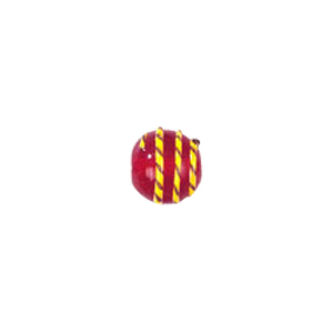 Twisted stripes raised Lamp Glass Beads 4237