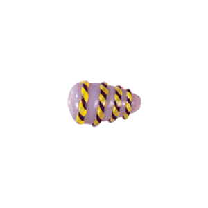 Twisted stripes raised Lamp Glass Beads 4243