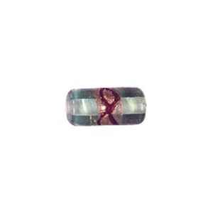 Gold band w or swirly design Lampworked Glass Beads 4245