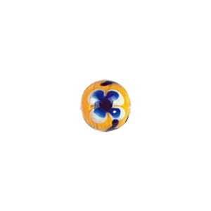 Flower design Lampworked Glass Beads 4277