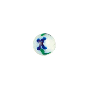 Flower design Lampworked Glass Beads 4278