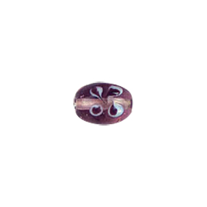 Flower design Lampworked Glass Beads 4281