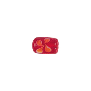 Flower design Lampworked Glass Beads 4294