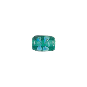 Flower design Lampworked Glass Beads 4296