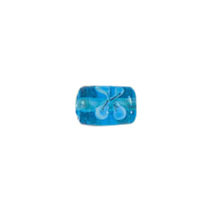 Flower design Lampworked Glass Beads 4298