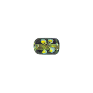 Flower design Lampworked Glass Beads 4300