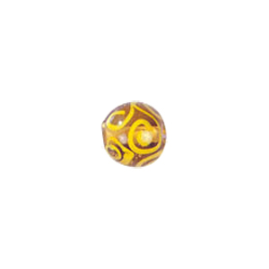 Swirly Lampworked Glass Beads 4352