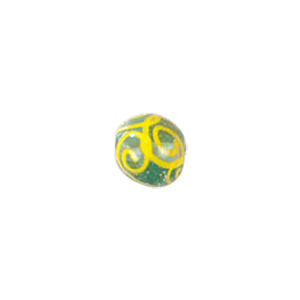 Swirly Lampworked Glass Beads 4357
