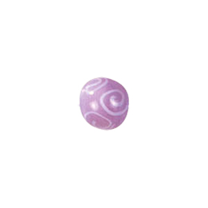 Swirly Lampworked Glass Beads 4358