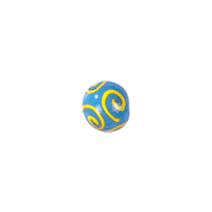 Swirly Lampworked Glass Beads 4359
