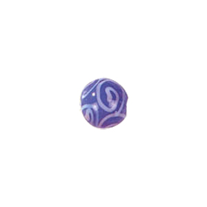 Swirly Lampworked Glass Beads 4360