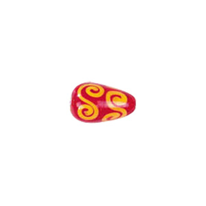 Swirly Lampworked Glass Beads 4390