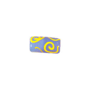 Swirly Lampworked Glass Beads 4392