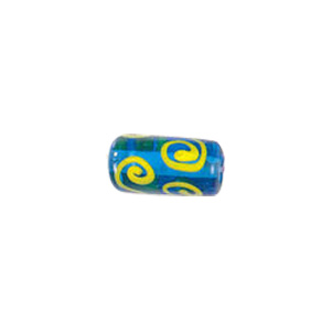 Swirly Lampworked Glass Beads 4397
