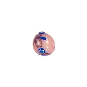 Multi layered Bumpy Beads with dots and swirls Lampworked Glass Beads 4429