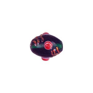 Multi layered Bumpy Beads with dots and swirls Lampworked Glass Beads 4455