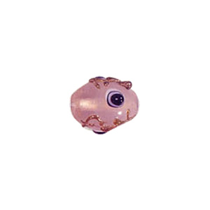 Multi layered Bumpy Beads with dots and swirls Lampworked Glass Beads 4456