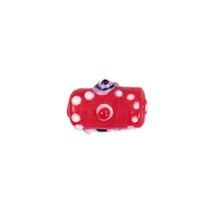 Multi layered Bumpy Beads with dots and swirls Lampworked Glass Beads 4479