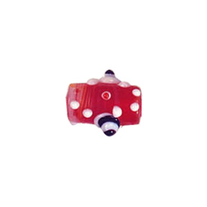 Multi layered Bumpy Beads with dots and swirls Lampworked Glass Beads 4485