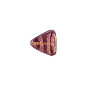 Goldstone striped Lampworked Glass Beads 4665