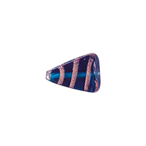 Goldstone striped Lampworked Glass Beads 4671
