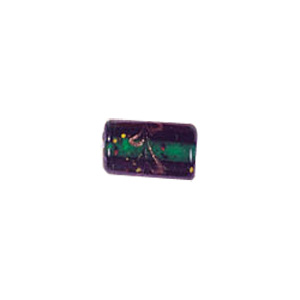 Goldstone swirl pattern with fused glass flakes Lampworked Glass Beads 4702