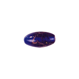 Goldstone swirl pattern with fused glass flakes Lampworked Glass Beads 4706