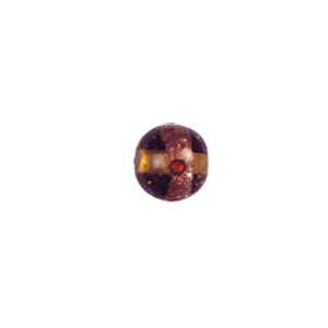 Goldstone band with dots Lampworkerd Glass Beads 4772
