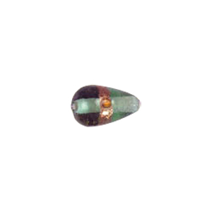 Goldstone band with dots Lampworkerd Glass Beads 4793