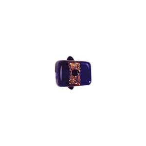 Goldstone band with dots Lampworkerd Glass Beads 4805