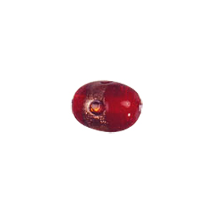 Goldstone band with dots Lampworkerd Glass Beads 4808