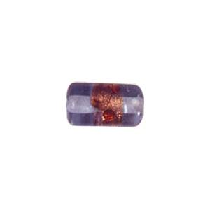 Goldstone band with dots Lampworkerd Glass Beads 4827