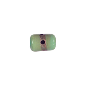 Goldstone band with dots Lampworkerd Pastel Glass Beads 4857