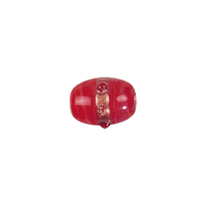 Goldstone band with dots Lampworkerd Pastel Glass Beads 4894