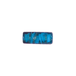 Color lined 2 tone w or Gold Band and Millefiori Lampworked Glass Beads 4943