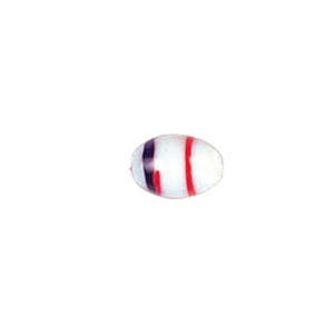 Stringer Striped Pastel Lampwork Glass Beads in 3 color tones 5012