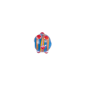 Multi stringer Lampwork Glass Beads w or  bumpy dots 5020