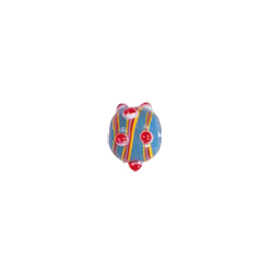 Multi stringer Lampwork Glass Beads w or  bumpy dots 5025