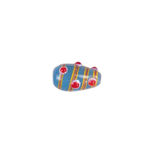 Multi stringer Lampwork Glass Beads w or  bumpy dots 5036