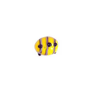 Stringer Striped Pastel Lampwork Glass Beads w or  bumpy dots 5057