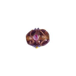 Goldstone Lampworked Medium size Glass Beads 5166