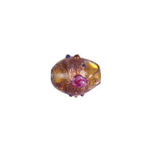 Goldstone Lampworked Medium size Glass Beads 5170