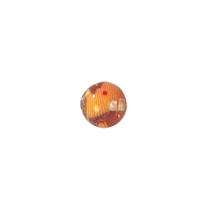 Feather design Round shaped Lampworked Glass Beads 5174